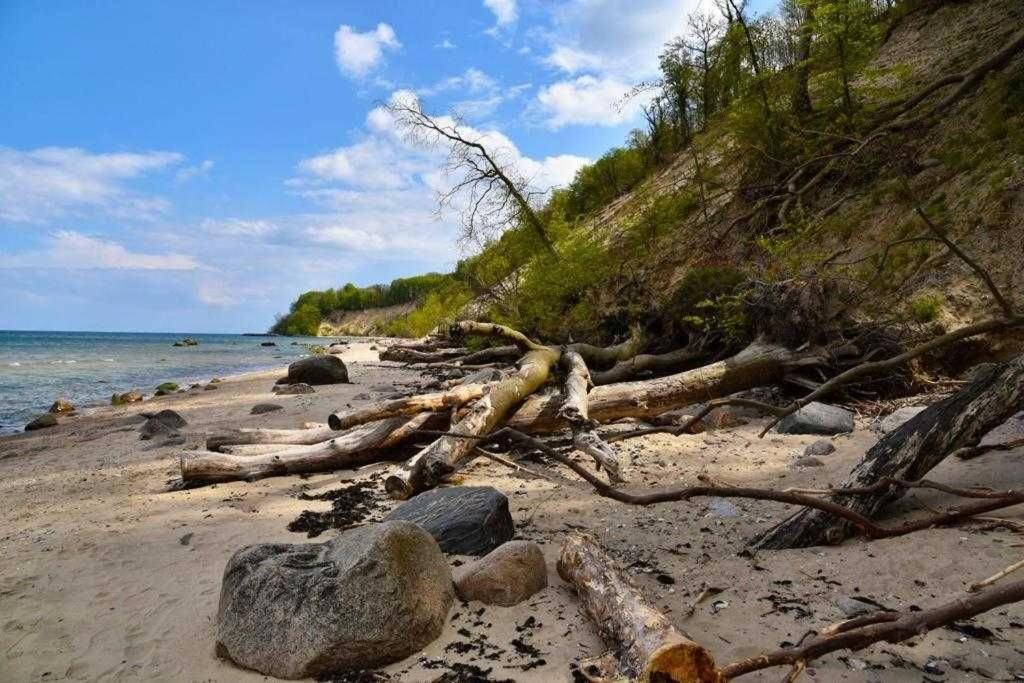 Вилла Familienfreundliches Reetdachhaus Weissdorn 2 Puddemin Экстерьер фото